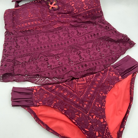 Becca Lace Tankini and Bottom M - Picture 2 of 7